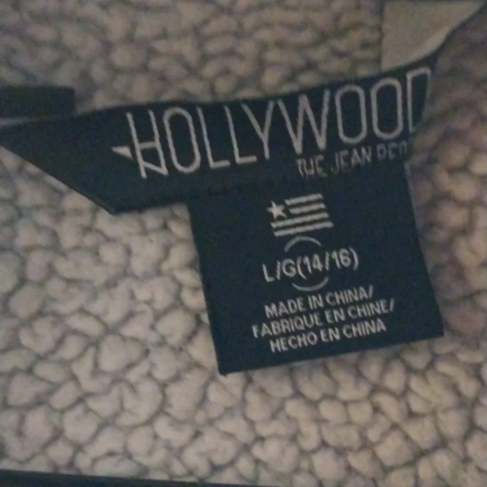 Hollywood Gray Hooded Zip-Up Jacket 14/16